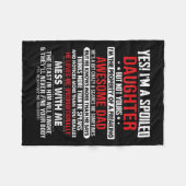 Yes I'm A Siled Daughter But Not Yours Of A Freaki Fleece Deken (Voorkant (Horizontaal))