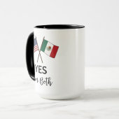 Yes I'm Both beroemd gemaakt door US Mexico Pride  Mok (Voorkant links)