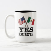 Yes I'm Both beroemd gemaakt door US Mexico Pride  Tweekleurige Koffiemok (Links)