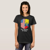 Yes, I'm Both Of Them Half American Half Ecuadoria T-shirt (Voorkant volledig)