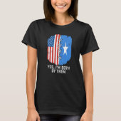 Yes, I'm Both Of Them Half American Half Somalis H T-shirt (Voorkant)