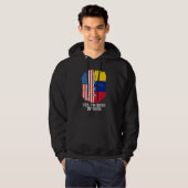 Yes, I'm Both Of Them Half American Half Venezuela Hoodie (Voorkant volledig)