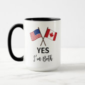 Yes I'm Both - US Canada Pride Custom Name Mok (Links)