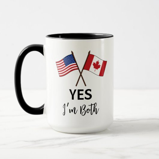 Yes I'm Both - US Canada Pride Custom Name Mok (Links)