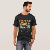 Yes I'm Pregnant Dont Touch My Belly Funny Pregnan T-shirt (Voorkant volledig)
