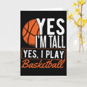 Yes I'm Tall And Yes I Play Sketll - Sketll Player Kaart (Gele Bloem)