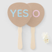 Yes or No Wedding Game Paddles  Handwaaier (Voorkant en achterkant)