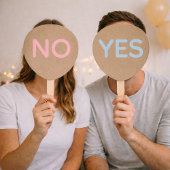 Yes or No Wedding Game Paddles Handwaaier