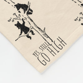 Yes, Still Go High Climbing Bears Inspirational Fleece Deken