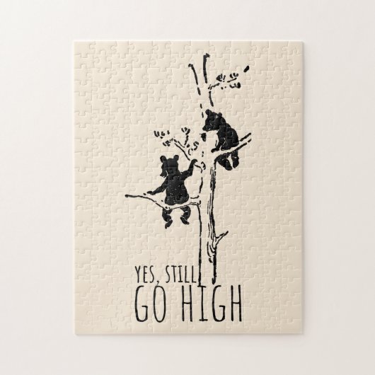 Yes, Still Go High Climbing Bears Inspirational Legpuzzel (Verticaal)