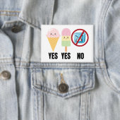 Yes To Ice Cream, No To ICE Button (Insitu)