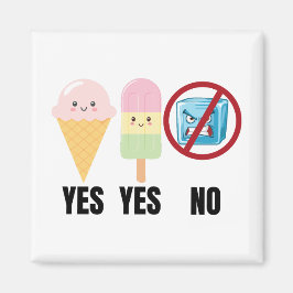 Yes To Ice Cream, No To ICE Magneet