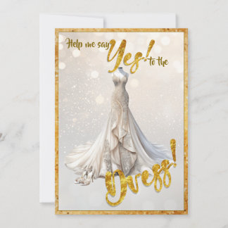 Yes to the Dress Invitation Kaart