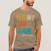 Yes We Can Again Obama For 2028 48th President T-shirt (Voorkant)