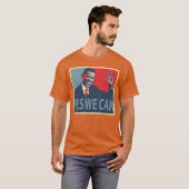 Yes We Can Barack Obama President T-shirt (Voorkant volledig)