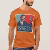 Yes We Can Barack Obama President T-shirt (Voorkant)