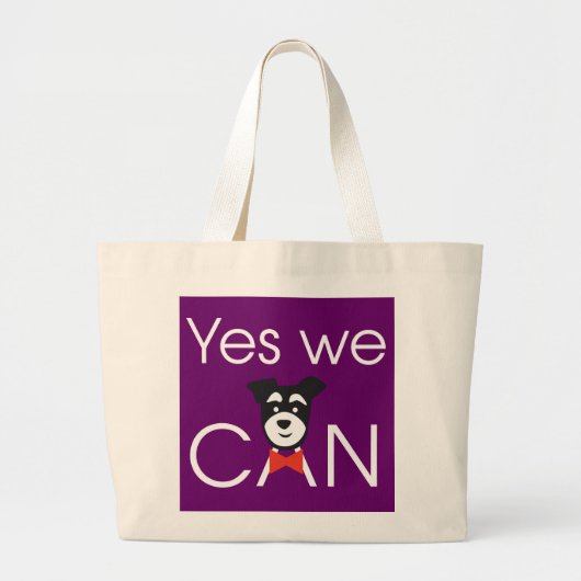 Yes we CAN Grote Tote Bag (Voorkant)