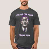 Yes We Can Obama 2028 Political Sayings Trendy T-shirt (Voorkant)