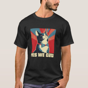 Yes We Cat Kinderloze Kattendames voor Kamala Harr T-shirt