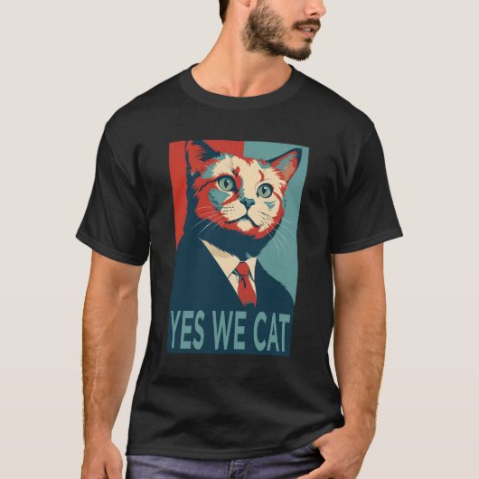 Yes We Cat T-shirt (Voorkant)