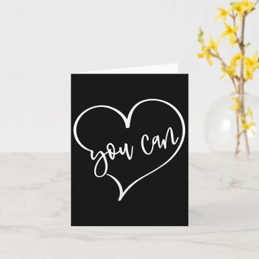 Yes You Can Do It Anything Motivation For Women Te Kaart (Gele Bloem)