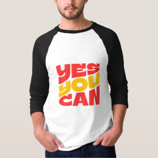 Yes You Can lange mouwen motivatie T-shirt