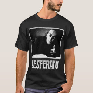 Yesferatu grappige Nosferatu positieve goth horror T-shirt