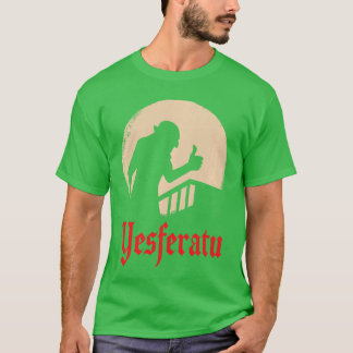 Yesferatu Grappige Vampier Horrorfilm Parodie Prem T-shirt