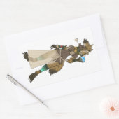 Yeshka godin rechthoekige sticker (Envelop)