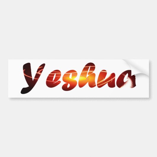 Yeshua 2 Effet lumièreTIF Bumpersticker (Voorkant)