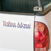 Yeshua Adonai Bumpersticker (Op Truck)