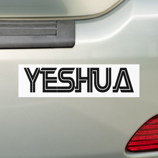 Yeshua Battlestar blanc Bumpersticker (Op auto)