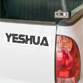 Yeshua Battlestar blanc Bumpersticker (Op Truck)