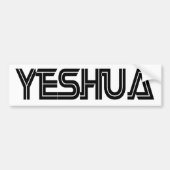Yeshua Battlestar blanc Bumpersticker (Voorkant)