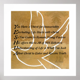 Yeshua Christelijk gedicht Poster