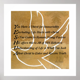 Yeshua Christelijk gedicht Poster