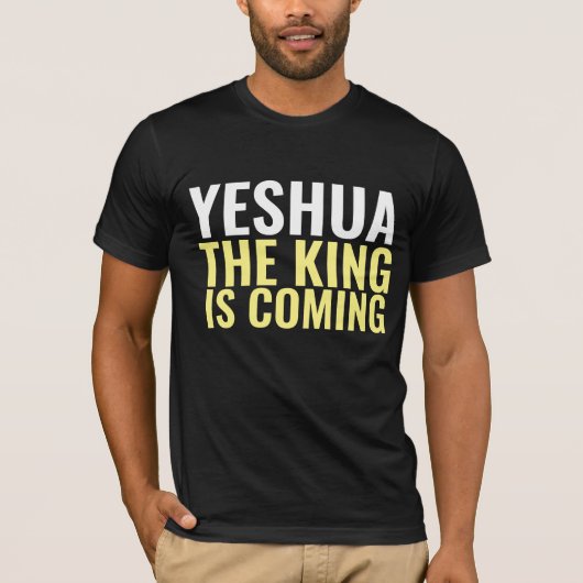 YESHUA DE KONING KOMT JEZUS T-SHIRTS (Voorkant)