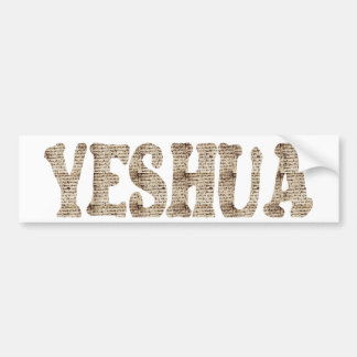 Yeshua effet manuscripcrit bumpersticker