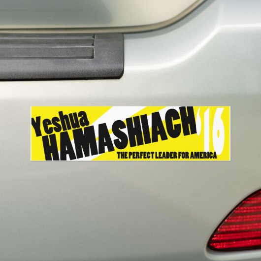 Yeshua Hamashiach Bumpersticker (Op auto)