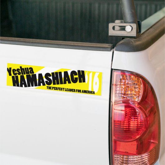 Yeshua Hamashiach Bumpersticker (Op Truck)
