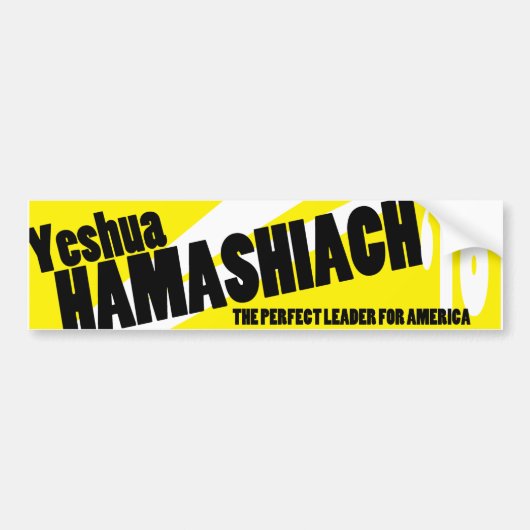 Yeshua Hamashiach Bumpersticker (Voorkant)