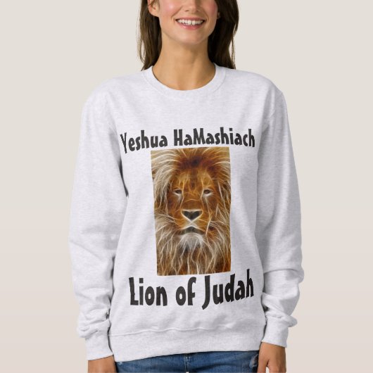 Yeshua HaMashiach, LION OF JUDAH T-shirts (Voorkant)