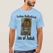Yeshua HaMashiach, LION OF JUDAH T-shirts (Voorkant)