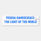Yeshua HaMeschiach Bumpersticker (Voorkant)