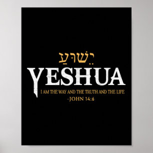 Yeshua Hebreeuwse Naam Jezus De Weg Waarheid Leven Poster