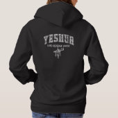 Yeshua Heer Verlosser Redder Retro Typografie Hoodie (Achterkant)
