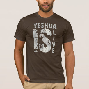 Yeshua is alive 43975 Grijs T-shirt