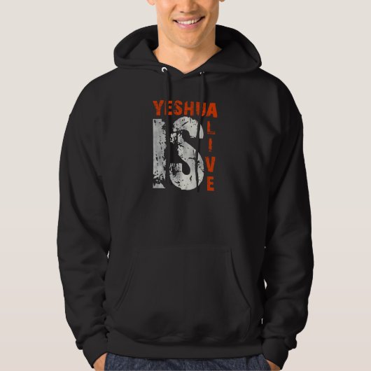 Yeshua is alive 43975 RG Hoodie (Voorkant)