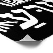 Yeshua is King - Hebrew Name For Jesus with Crown  Poster (Hoek)