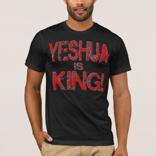 Yeshua is koning! t-shirt (Voorkant)